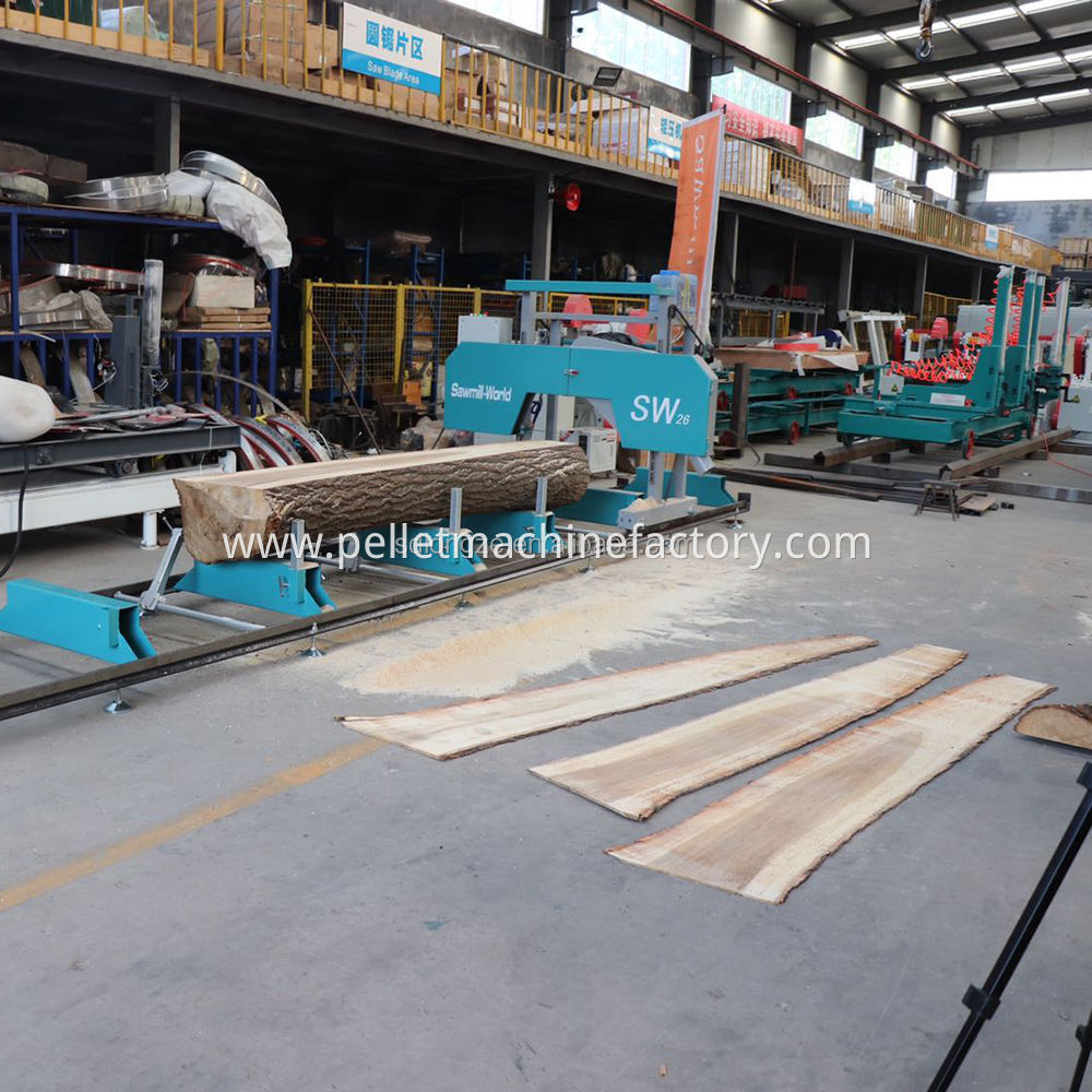 590mm Band Sawmill with Crank Feed, Diesel/Electric Power
